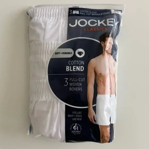 Jockey XL 3 Pack Full-Cut Woven Boxers - Picture 1 of 2